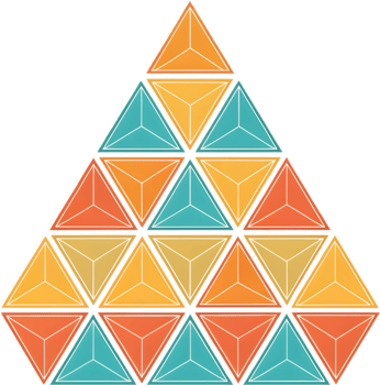 Abstract vibrant geometric designs for modern art clipart. . png