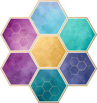 Colorful vibrant geometric patterns for digital clipart designs. . png