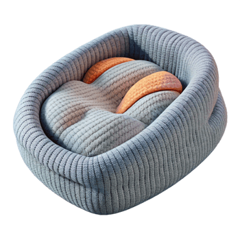 extraordinary vintage Upcycled Sweater Dog Bed Transparent high quality png