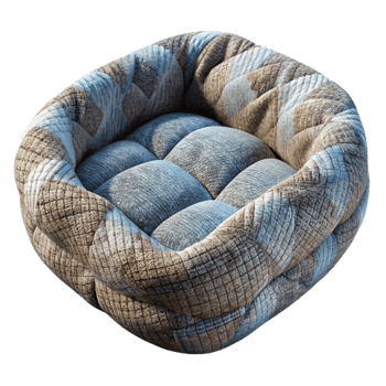 dramatic abstract Upcycled Sweater Dog Bed Transparent detailed png