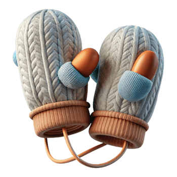 stunning traditional Upcycled Sweater Mittens Cable Knit Pattern Transparent authentic png
