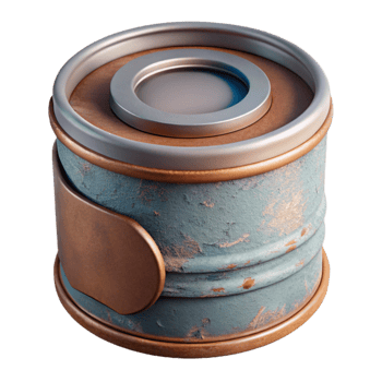 magnificent contemporary Upcycled Tin Can Desk Organizer Cutout Element detailed png