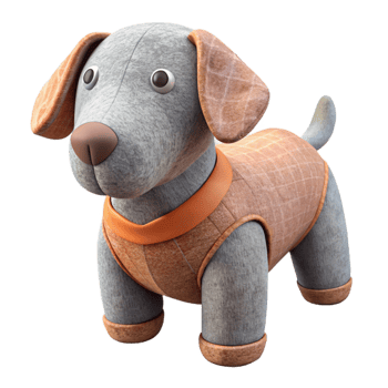 stunning classic Upcycled Tshirt Dog Toy Isolated png