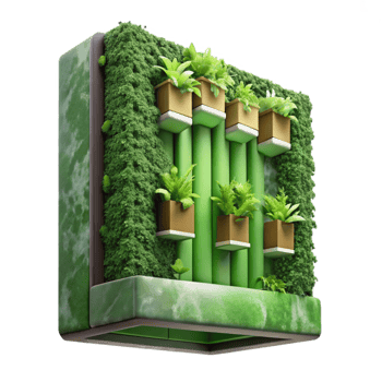 wonderful vintage Vertical Farm Green Wall Design Cutout exclusive png