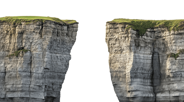 Two Cliffs with a Gap, Cut Out png