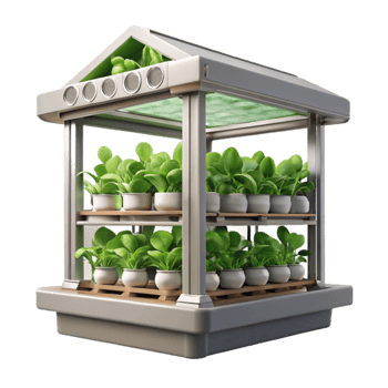 wonderful contemporary Vertical Farm Isolated with Hydroponic System Detail high resolution png