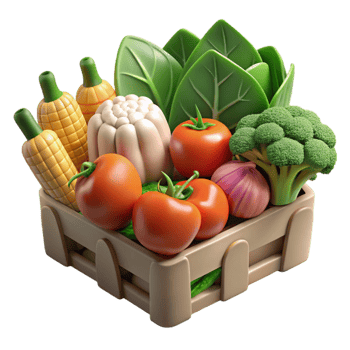 impressive rustic Vertical Farm Produce Fresh Vegetables Transparent Background exclusive png