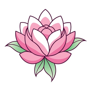 Modern Fluid Simplicity Single Stroke Petal Flower and Flower Concept vector