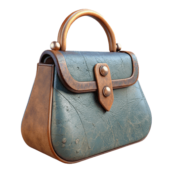 impressive contemporary Vintage Handbag Isolated with Clasp Closure professional png