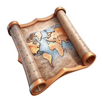 wonderful contemporary Vintage Map Transparent with Aged Texture genuine png