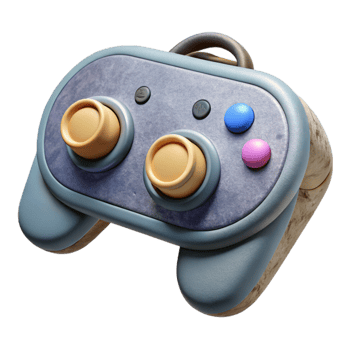 wonderful artistic Virtual Reality Controller with Joystick and Buttons Isolated high quality png