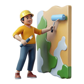 wonderful rustic Volunteer Painting Wall Mural Transparent Background high resolution png