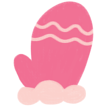 ute pink gloves clipart image, clip art for decoration, cute gloves png