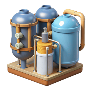extraordinary artistic Water Filtration System Components Diagram Isolated Element high quality png