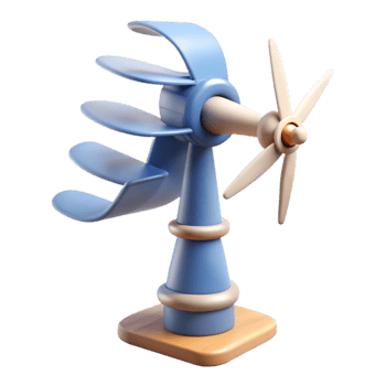 wonderful abstract Wind Powered Structure Cutout with Motion Blur professional png