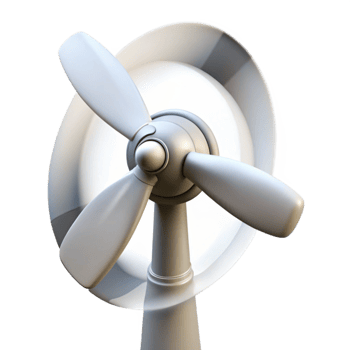 wonderful artistic Wind Turbine Blades Rotating Transparent Element high quality png