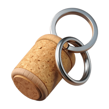 magnificent abstract Wine Cork Key Chain Top View Cutout Element genuine png