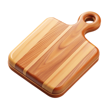 elegant creative Wooden Cutting Board Top View Cutout high quality png