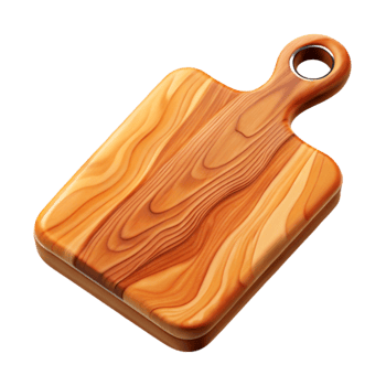 extraordinary contemporary Wooden Cutting Board Top View Cutout premium png