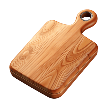 extraordinary traditional Wooden Cutting Board Top View Cutout authentic png