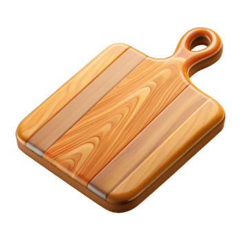 magnificent creative Wooden Cutting Board with Juice Groove Transparent Background high quality png