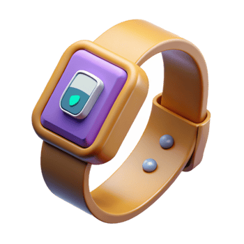 impressive abstract Wristband Calorie Counter Display on Transparent Background original png