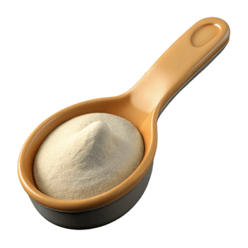 dramatic minimalist Xanthan Gum Powder in Spoon Cutout professional png