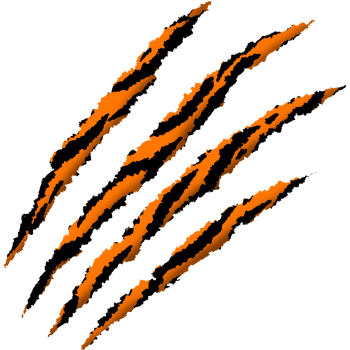 Claws marks. Claw mark tiger pattern. Tiger print png