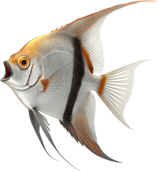Bright and Beautiful Angelfish Clipart for Aquatic Enthusiasts. . png
