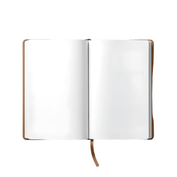 Blank open book isolated on transparent background png