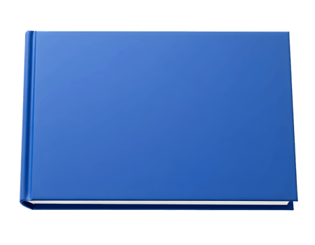 Blue book isolated on transparent background png