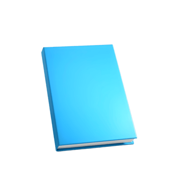 Blue book on a transparent background png