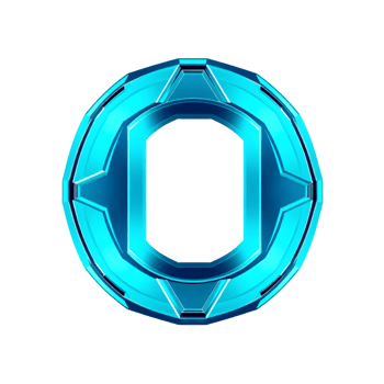 Blue Letter O Isolated Transparent Background With Gradient Mesh, Illustration png