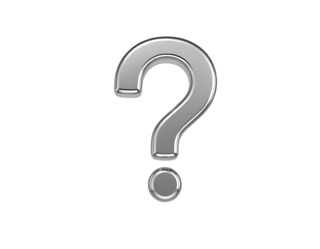Question mark icon on transparent background png