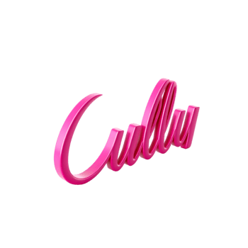 3D Wavy Pink Lettering With Gradient Mesh, Illustration png