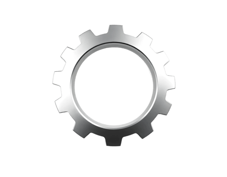 Gear wheel isolated on transparent background png
