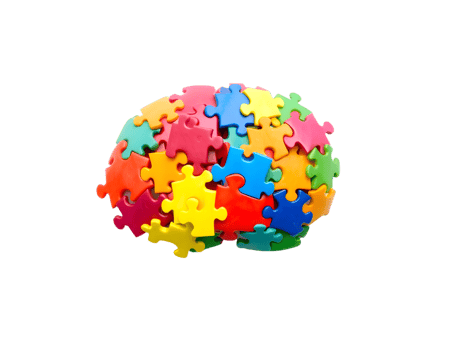 Colorful Puzzle Pieces Isolated Transparent Background png