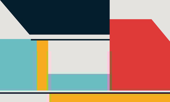 Abstract Soft Shapes in Minimalist Composition vector