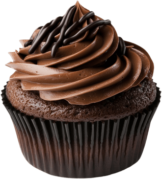 chocolate cupcake on transparent background png