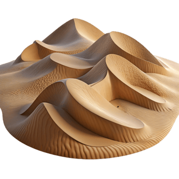 elegant creative Parallel Universe Desert Sand Dunes Isolated genuine png
