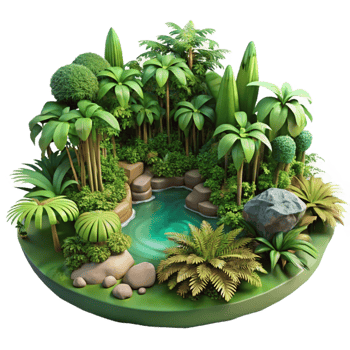 extraordinary traditional Parallel Universe Jungle Dense Vegetation Transparent exclusive png