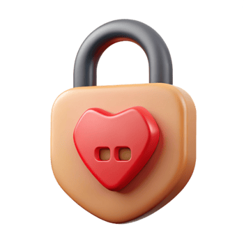 dramatic artistic Password Protection Icon Cutout with Red Lock Symbol exclusive png