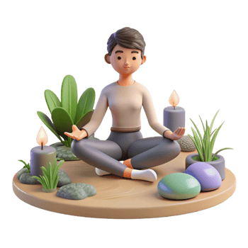 wonderful modern Person Practicing Yoga in Park Isolated Peaceful Pose authentic png