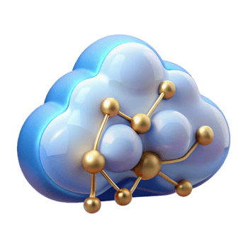 magnificent modern Quantum Cloud Computing Concept Illustration Transparent original png