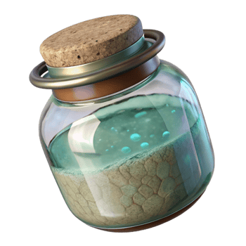vibrant vintage Recycled Glass Jar Terrarium Transparent Background original png