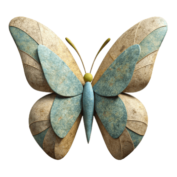 magnificent traditional Recycled Paper Butterfly Cutout Transparent Background exclusive png
