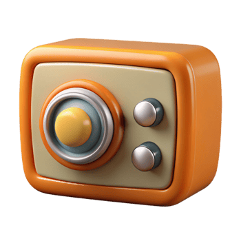 wonderful abstract Retro Radio Tuning Knob Detail Transparent Background detailed png