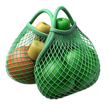 extraordinary minimalist Reusable Produce Bags Mesh Style Transparent exclusive png
