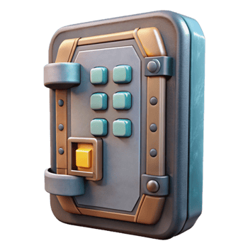 vibrant classic Sci Fi Door with Keypad Element original png