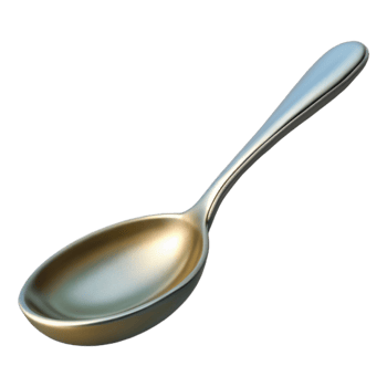 stunning contemporary Silver Spoon Bending Upwards Transparent Background genuine png